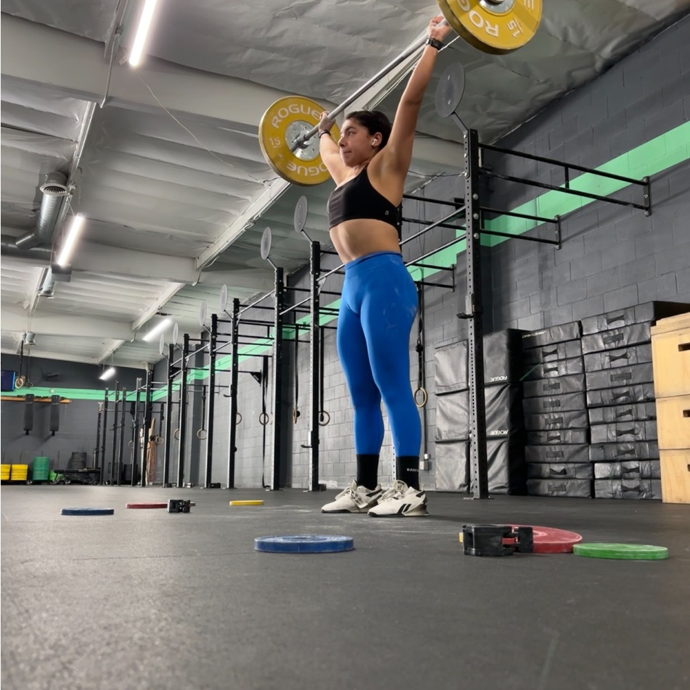 Blue High-Waisted Leggings